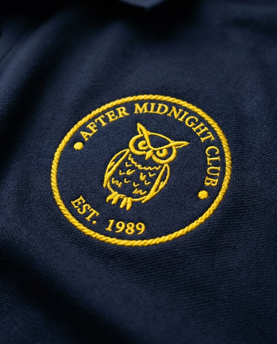 Aftermidnight Polo - Navy - Close-up