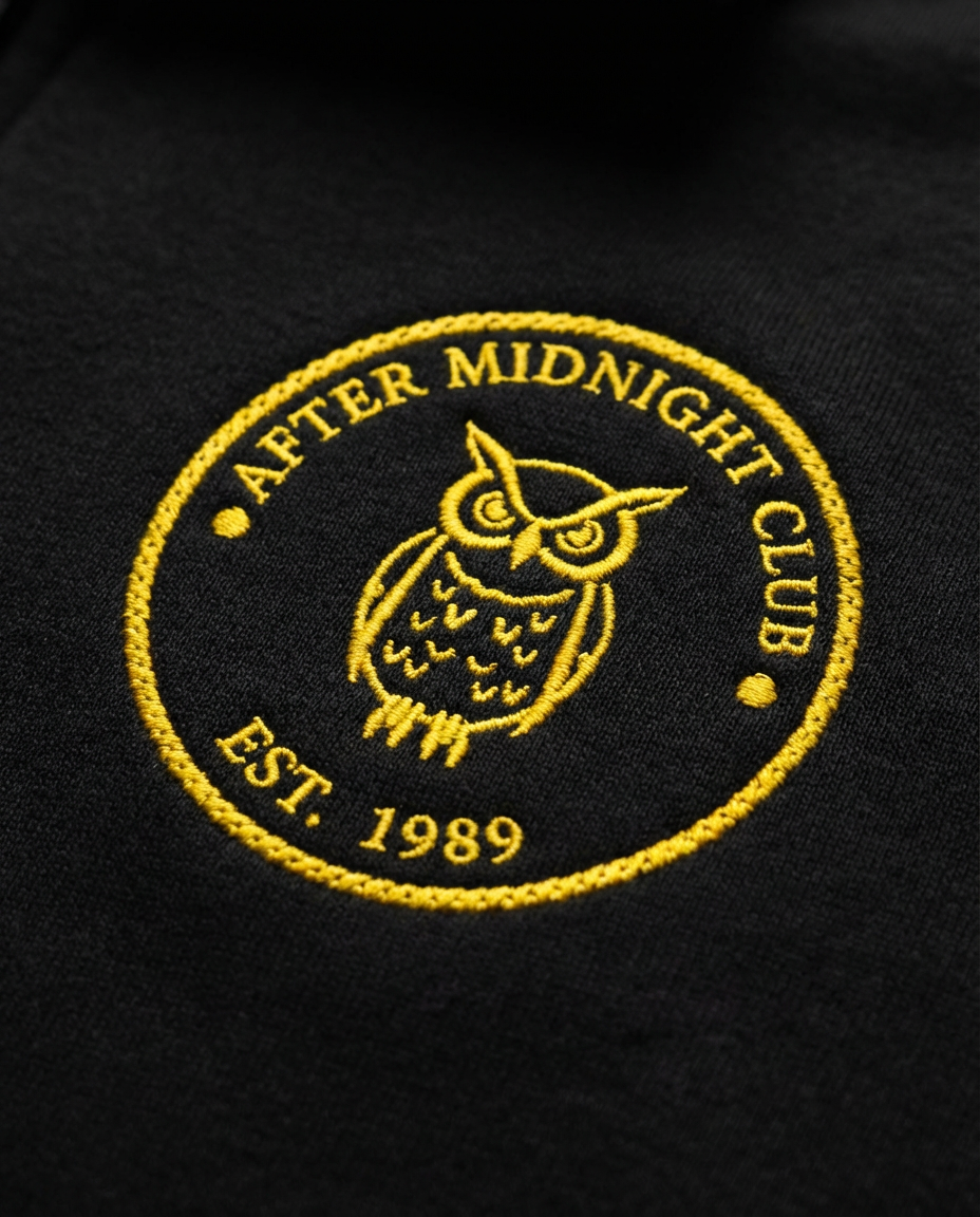 Aftermidnight Fleece Pullover - Black - Close-up