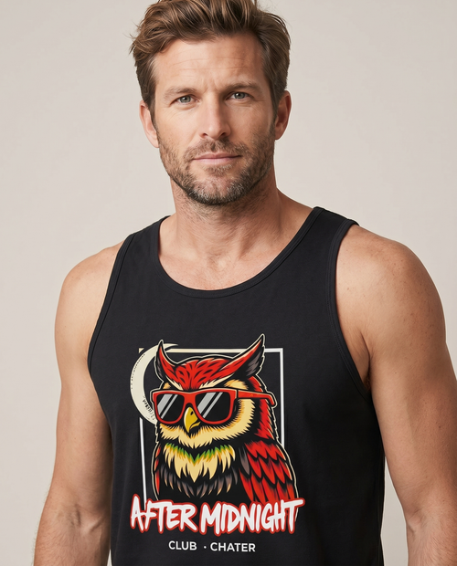 Aftermidnight Tank - Black - Pose 1