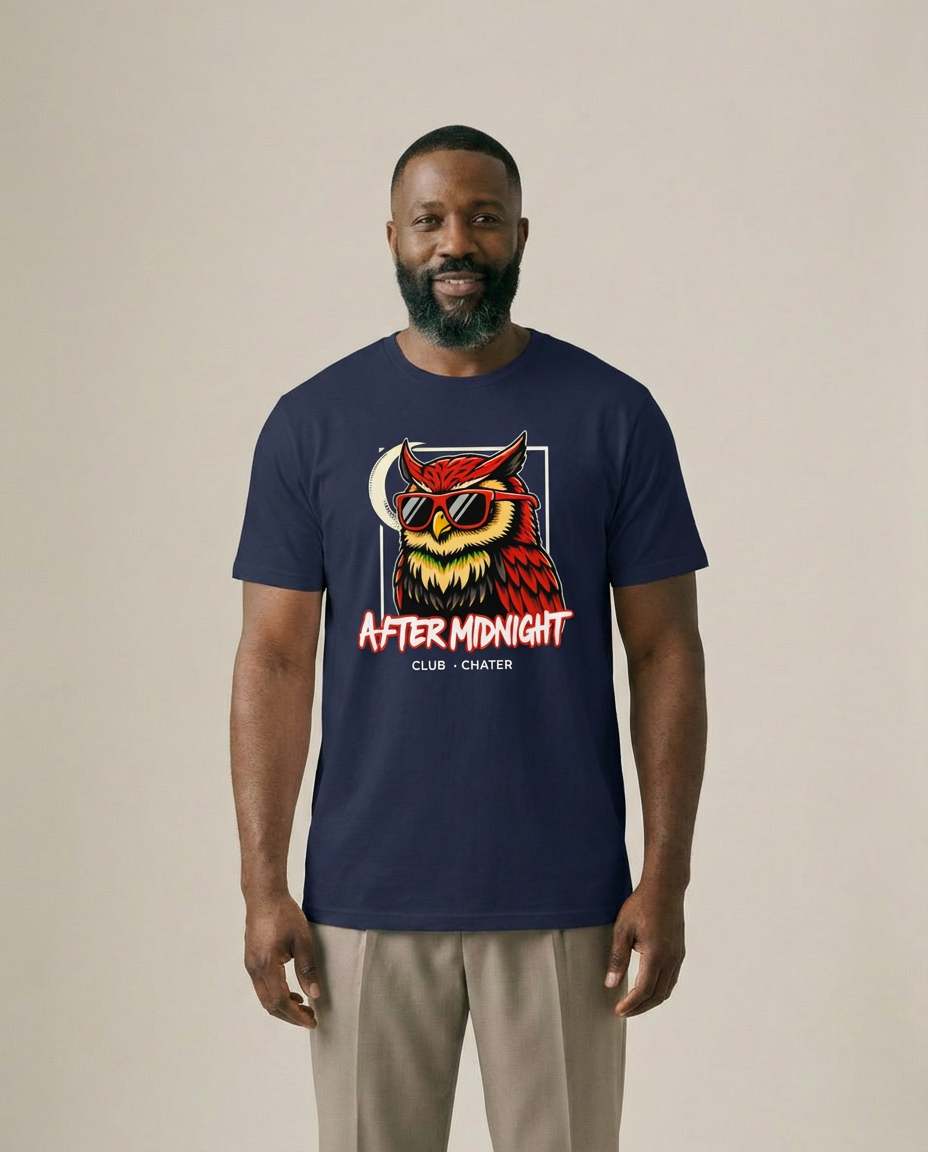 Aftermidnight Tee - Navy - Pose 2