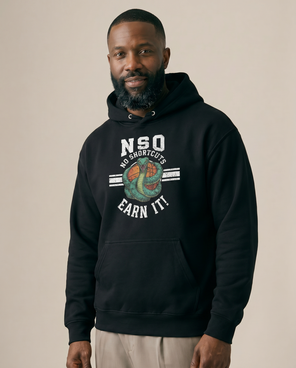 No Shortcut Hoodie - Black - Pose 2