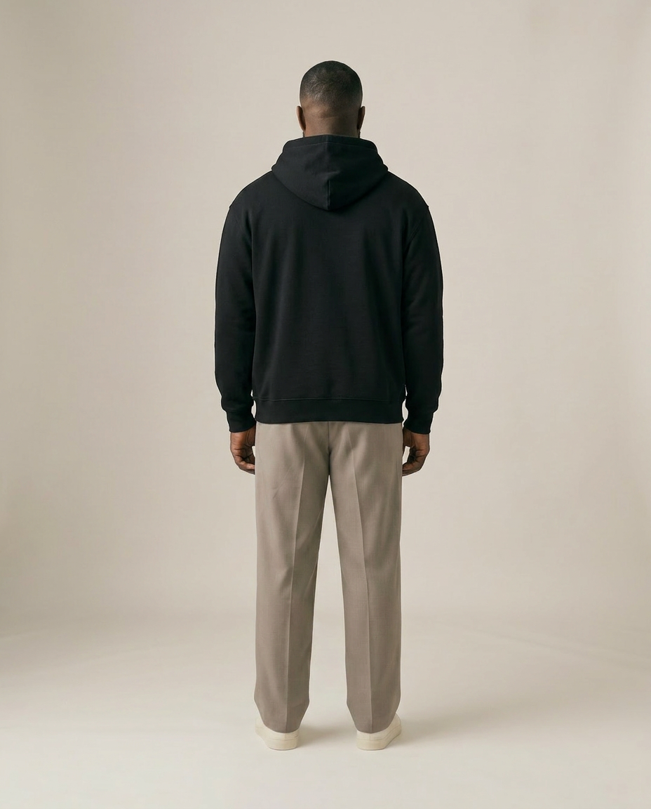No Shortcut Hoodie - Black - Pose 3
