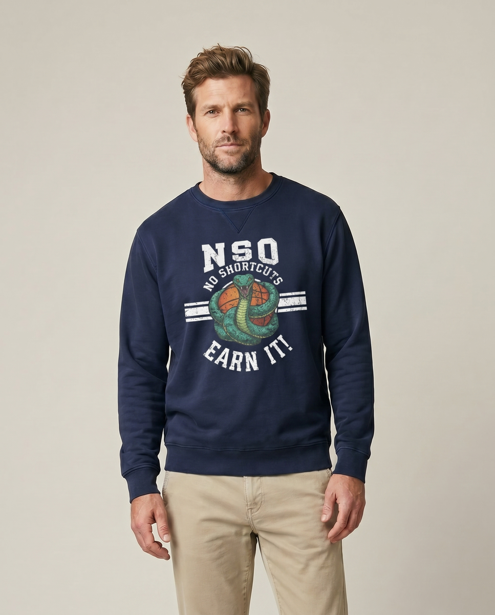 No Shortcut Sweatshirt - Navy Blazer - Pose 2