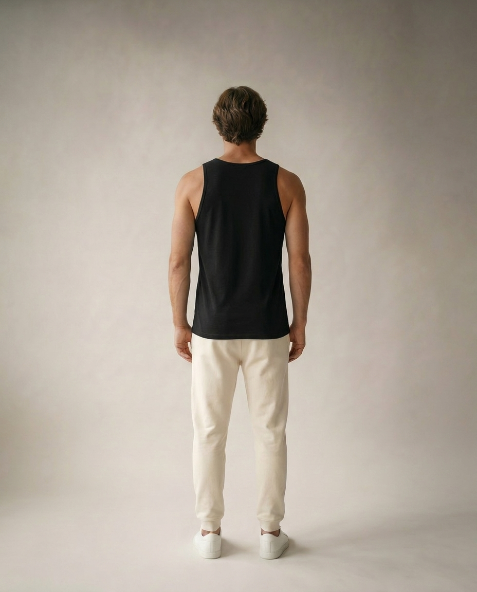 No Shortcut Tank - Black - Pose 3