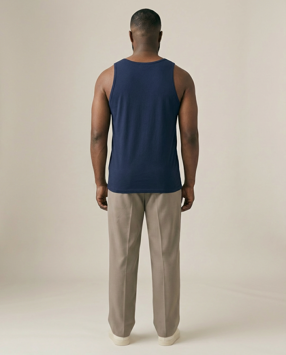 Still I Rise Tank - Navy - Pose 3