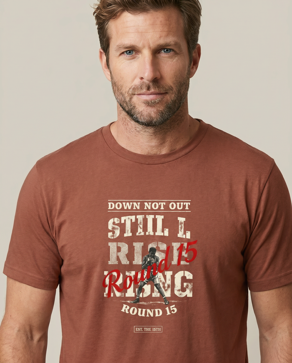 Still I Rise Tee - Heather Clay - Pose 1