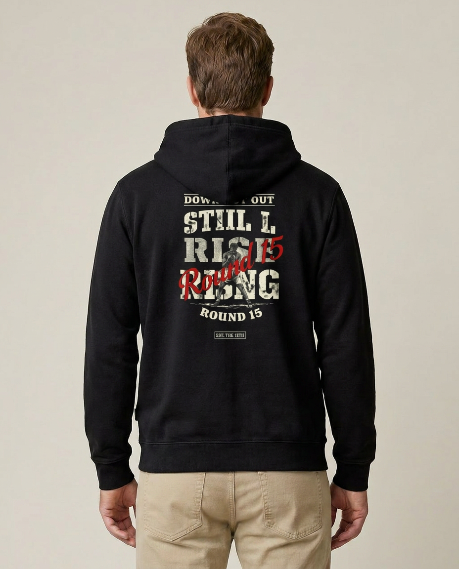 Still I Rise Zip Hoodie - Black - Pose 3