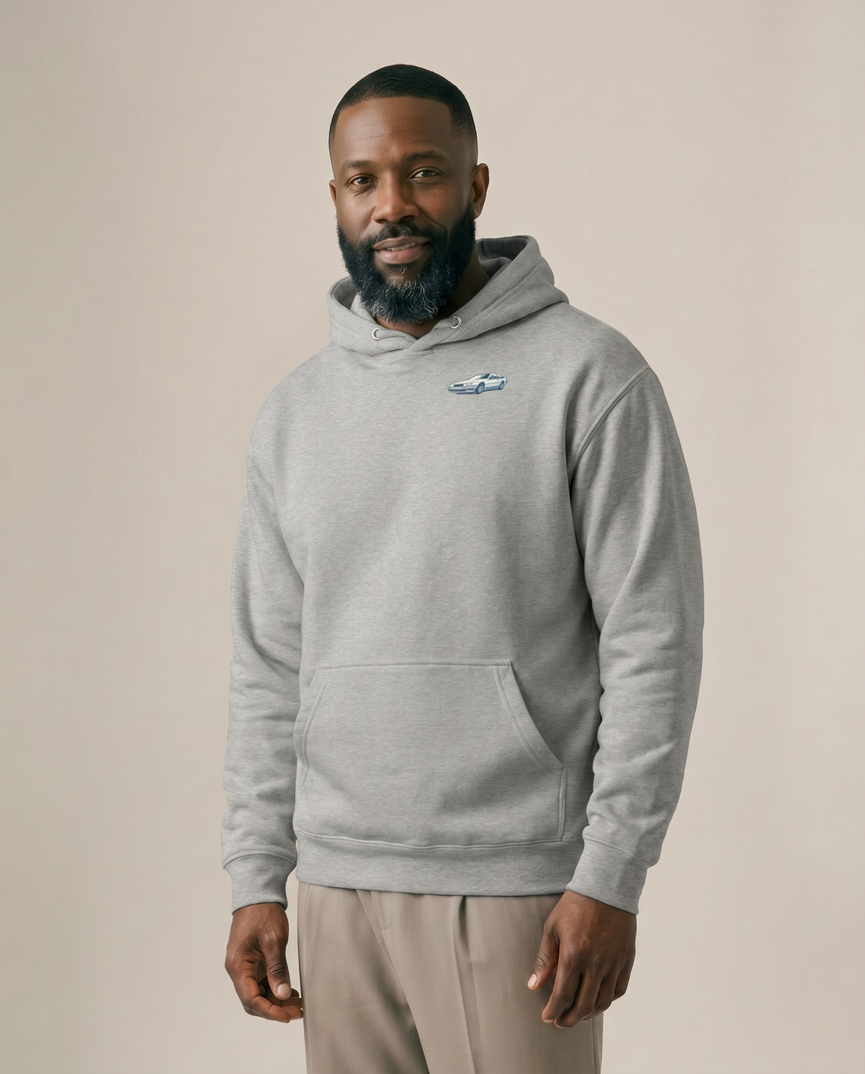 Back to the 80s Hoodie - Carbon Grey - Pose 2