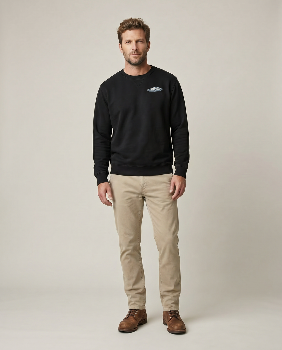 Back to the 80s Sweatshirt - Black - Pose 2