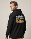 Back to the 80s Zip Hoodie - Black - Pose 1