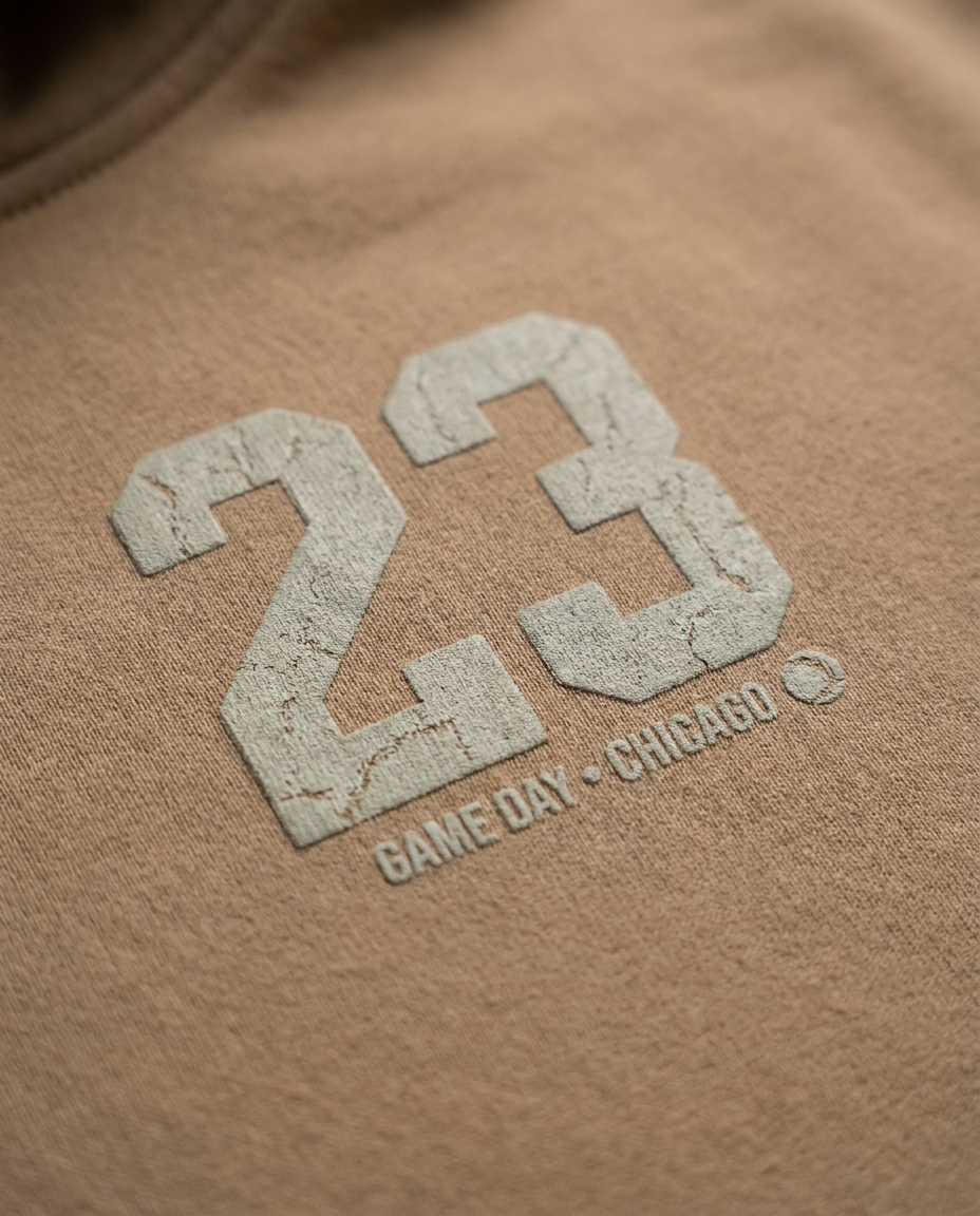 GAME 6 Hoodie - Latte - Close-up