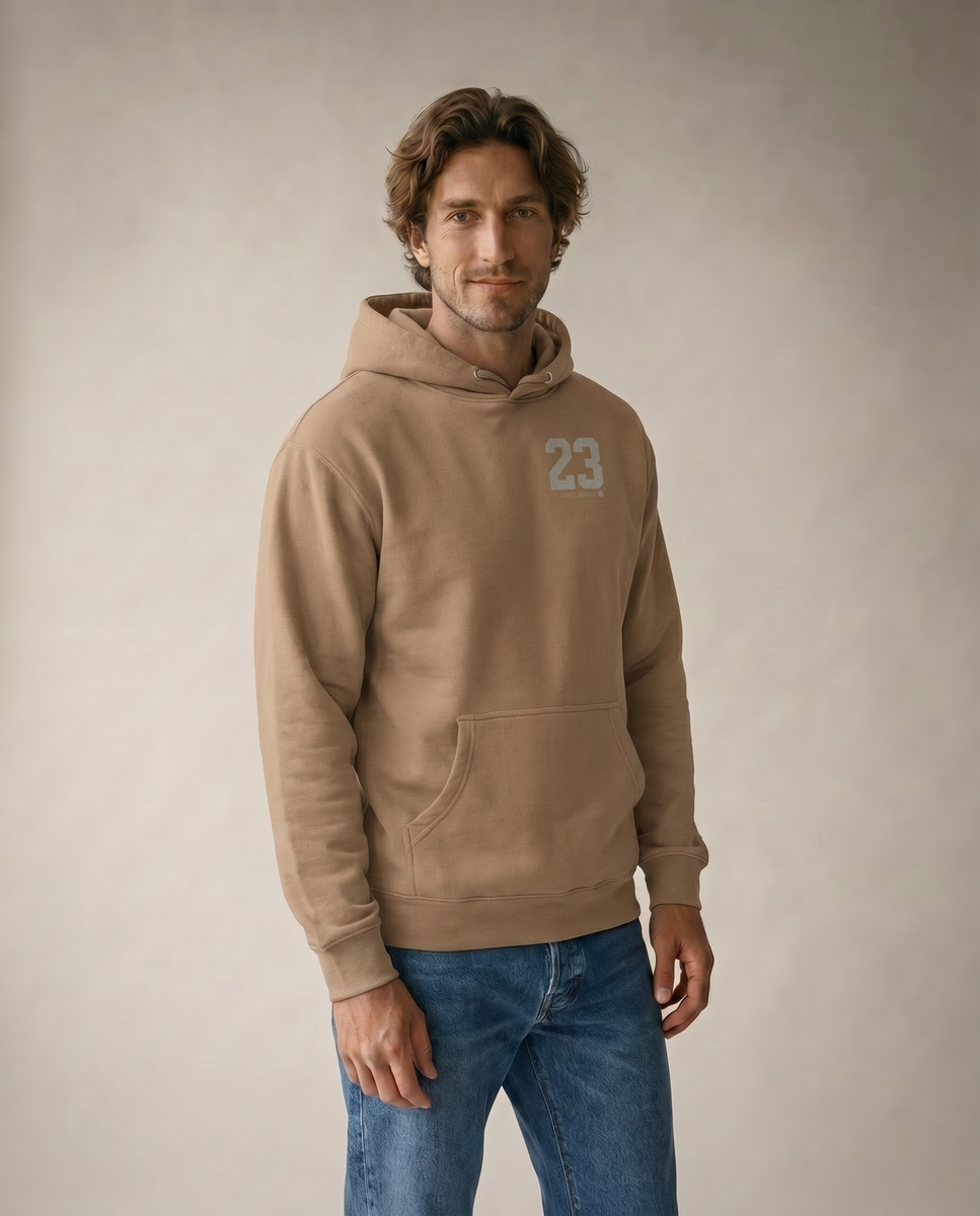 GAME 6 Hoodie - Latte - Pose 2