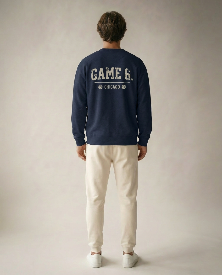 GAME 6 Sweatshirt - Navy Blazer - Pose 3