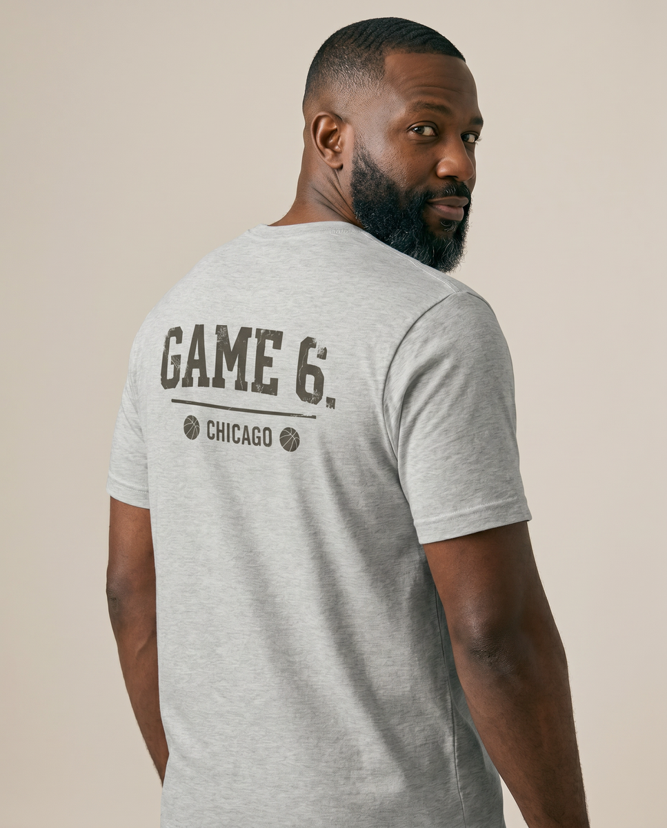 GAME 6 Tee - Athletic Heather - Pose 1