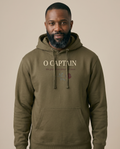 O Captain Hoodie - Military Green - Pose 1