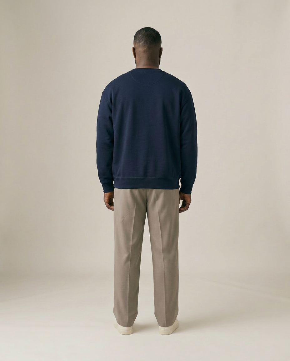 O Captain Sweatshirt - Navy Blazer - Pose 3